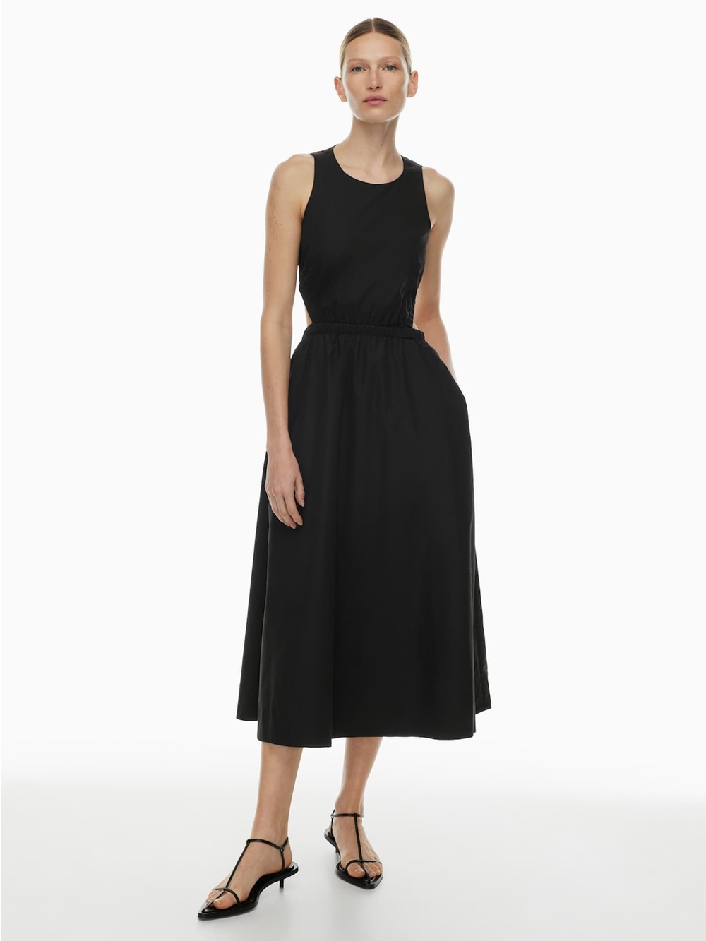Aritzia Babaton Cella‎ Poplin Dress in Black size XS